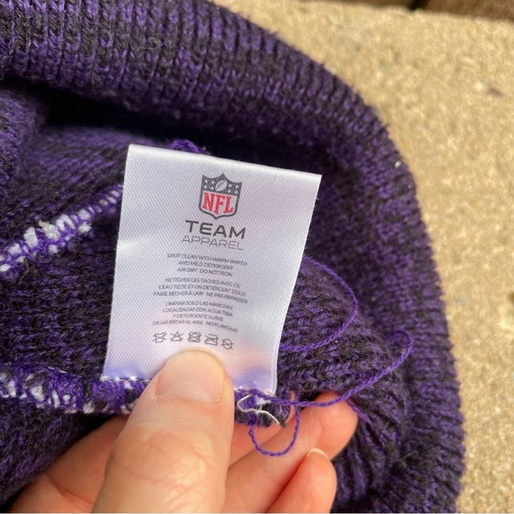 NFL VIKINGS Gray Purple Beanie Logo Unisex - Picture 4 of 7